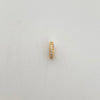 Herraje pasador delgado casting blanco Oro amarillo 18k 0,45 Gr / 0,6 Cm