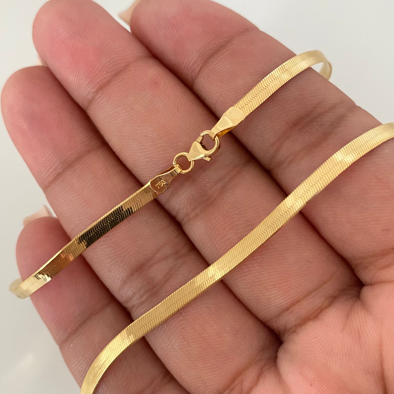 Cadena It •espejo Oro amarillo 18k +2 / 4,95 Gr / 2,3 mm / 50 Cm