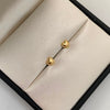 Topos corazon inflado borde punticos Oro amarillo 18k 0,45 Gr / 5 mm