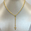 Rosario diamantado aros lisos  Oro amarillo 7,60 Gr / 2,5 mm / 52 Cm Broche 0,40