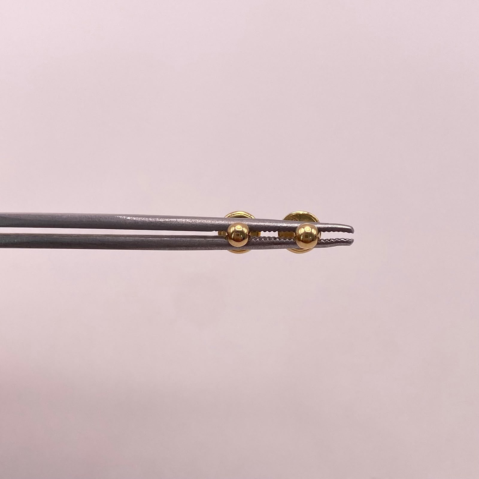 Topos media bola lisa 3mm Oro amarillo 18k 0,4 Gr