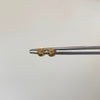 Topos Mini Circulo Plano Diamantado Oro amarillo 18k 0,4 Gr / 3,2 mm