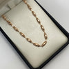Cadena Rustica Barriles  Oro rosa 6,65 Gr / 3,6 mm / 60 Cm Broche 0,40