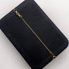 Pulso It Tres trebol negro Oro amarillo 18k 1,59 Gr / 0,9 mm / 19,2 Cm