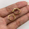 Candonga lisa Tres oros 18k 1,6 Gr / 1,8 Cm
