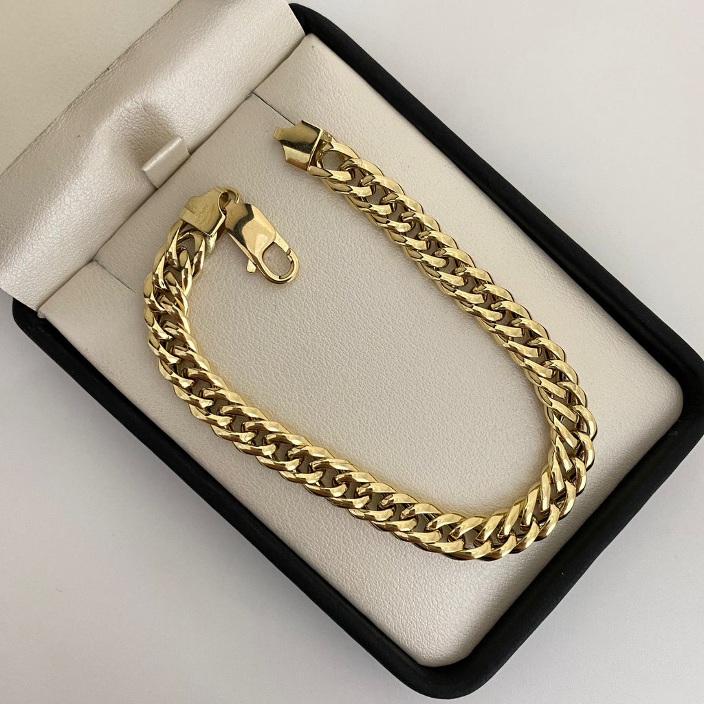 Pulso It cubano moch  Oro amarillo 18k +1 / 8,55 Gr / 7 mm / 20 Cm