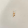 Dije letra F casting Oro amarillo 18k 0,4 Gr / 1,5 Cm