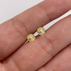 Topos Circulo plano diamantado Oro amarillo 18k 0,45 Gr / 5,1 mm