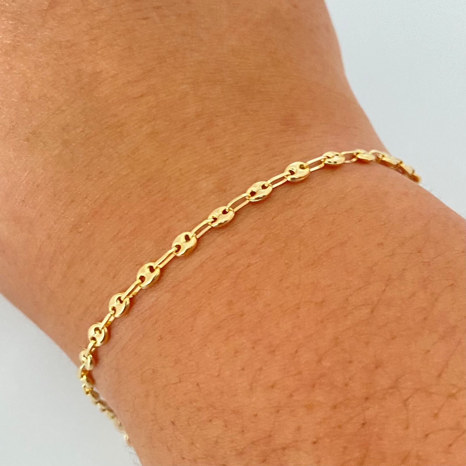 Pulso baby gc Oro amarillo 18k 2,00 Gr / 3,3 mm / 19,5 Cm Broche 0,15
