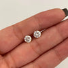 Topos Circon blanco Oro amarillo 18k 1,1 Gr / 6 mm