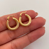 Candonga Entorchada Oro amarillo 18k 2 Gr / 2 Cm