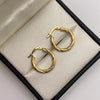 Candonga Entorchada Oro amarillo 18k 1,84 Gr / 2,1 Cm