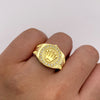 Anillo Corona rx circones blancos Oro amarillo 18k / Talla 10 / 7,0 Gr / 5,2 mm