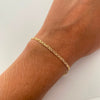 Pulso It Escalera Plana Epecial Oro amarillo 18k 1,45 Gr / 2,3 mm / 19 Cm