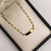 Pulso bebé gc placa rectangulo Oro amarillo 18k 1,76 Gr / 3,2 mm / 16,5 Cm Broche 0,20