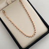 Cadena militar diamantada 3mm  Oro rosa 18k +1 / 17,40 Gr / 60 cm Broche 0,60