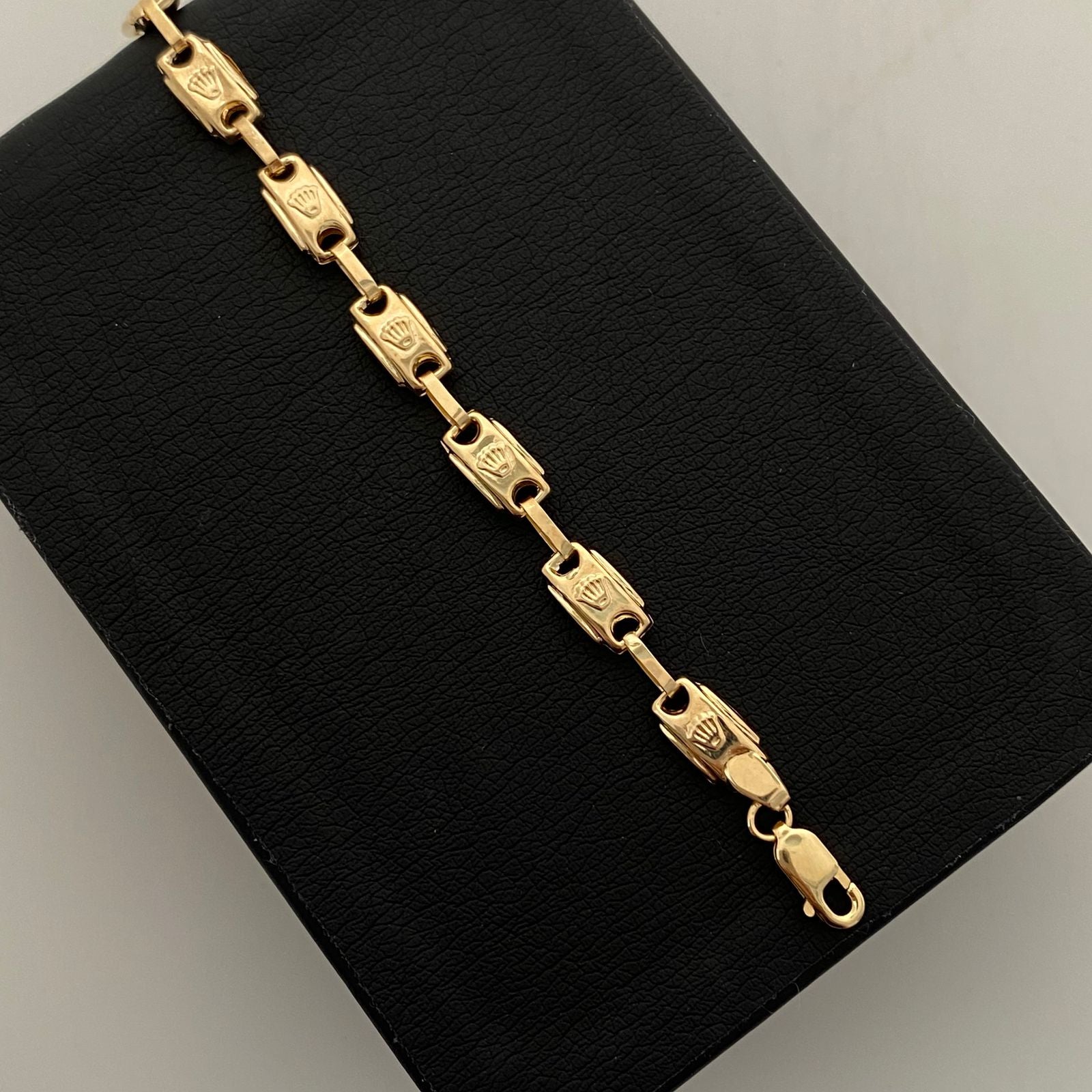 Pulso Rustico Rx Oro amarillo 18k +1 / 4,60 Gr / 5,7 mm / 20 Cm Broche 0,60