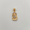 Dije Rostro Silueta Oro amarillo y Oro blanco 18k 3,55 Gr / 13 mm / 3 Cm
