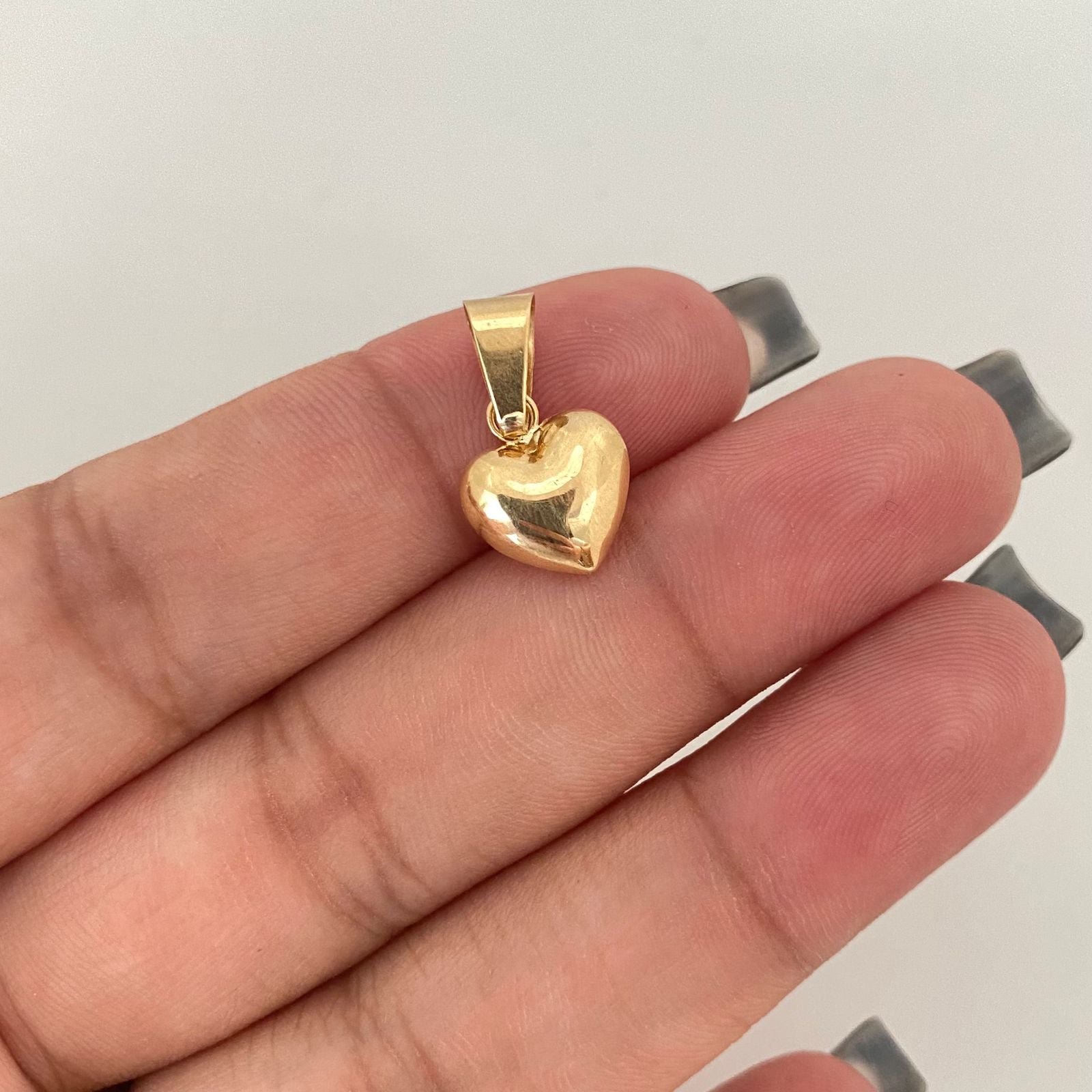 Dije corazon inflado Oro amarillo 18k 0,70 Gr / 2,0 Cm