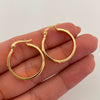 Candonga Lisa Sello Oro amarillo 18k 2,25 Gr / 2,4 Cm