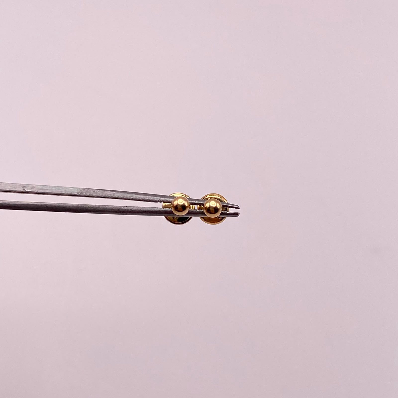 Topos Bola lisa 3mm Oro amarillo 18k 0,4 Gr