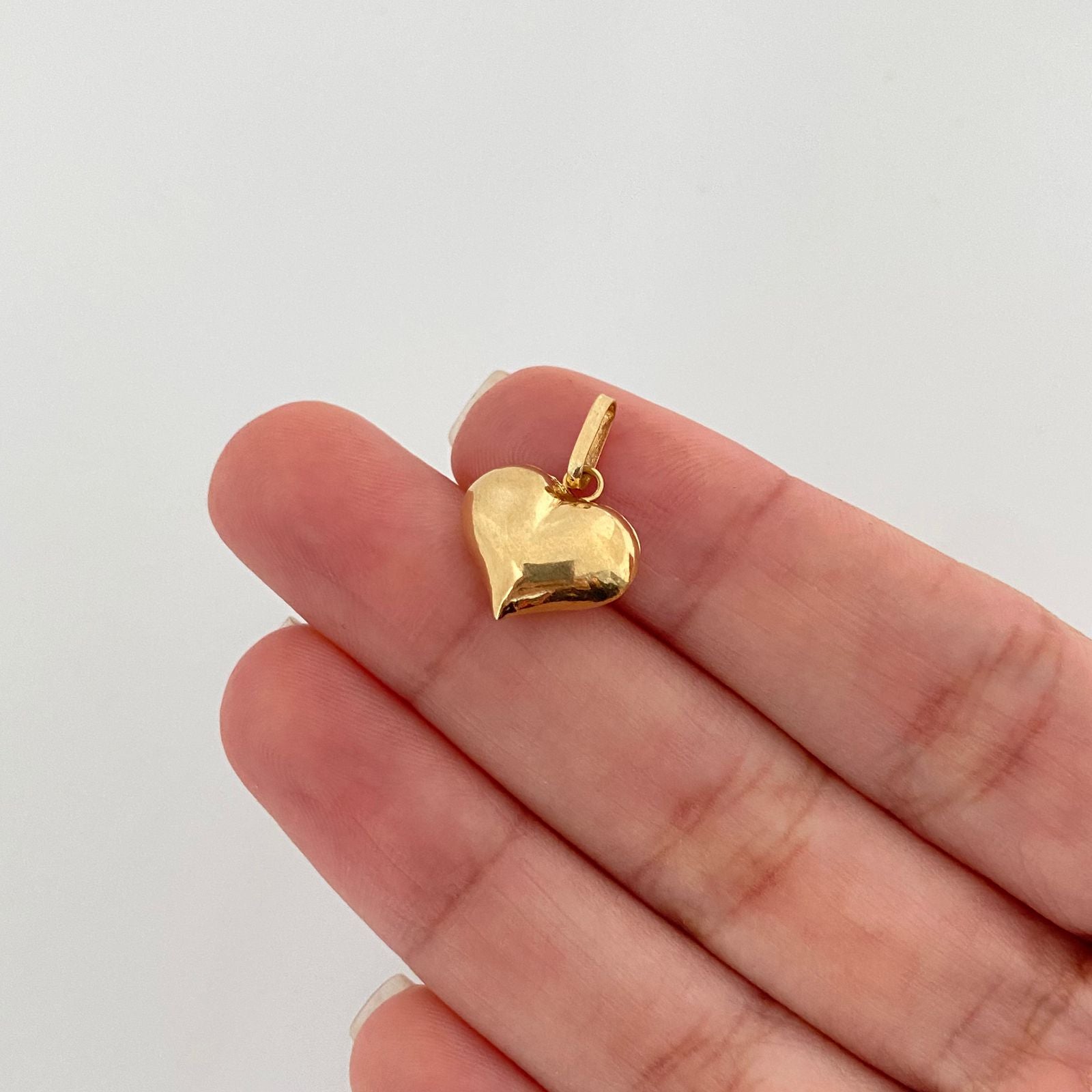 Dije corazon inflado Oro amarillo 18k 0,85 Gr / 1,80 Cm
