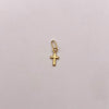 Dije mini cruz lisa Oro amarillo 18k 0,25 Gr / 5,1 mm / 1,5 Cm