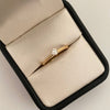 Anillo solitario con diamante  Oro amarillo 18k / Talla 6 1/2 / 1,7 Gr