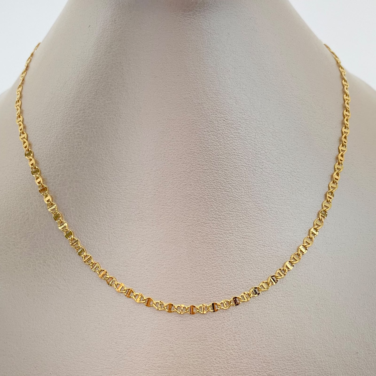 Cadena It Escalera Plana Oro amarillo 18k 3,25 Gr / 2,8 mm / 60 Cm