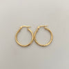 Candonga Entorchada Oro amarillo 18k 1,55 Gr / 2,5 Cm