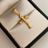 Dije Cruz Cristo Oro amarillo 18k 0,8 Gr / 13,6 mm / 3 Cm