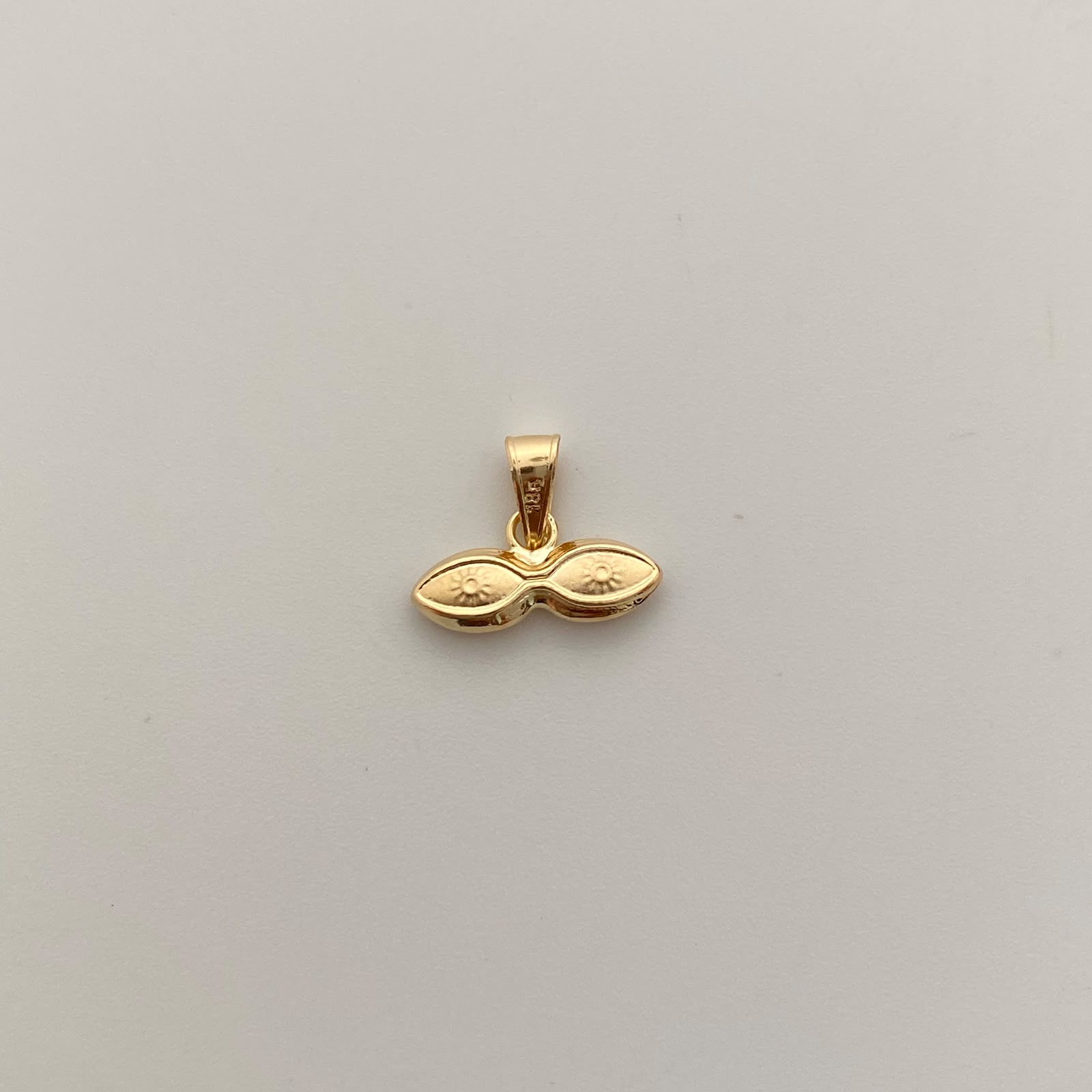Dije Ojos de Santa Lucia Oro amarillo 18k 0,4 Gr / 13,8 mm / 1,1 Cm
