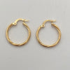 Candonga Entorchada Oro amarillo 18k 1,5 Gr / 2,5 Cm
