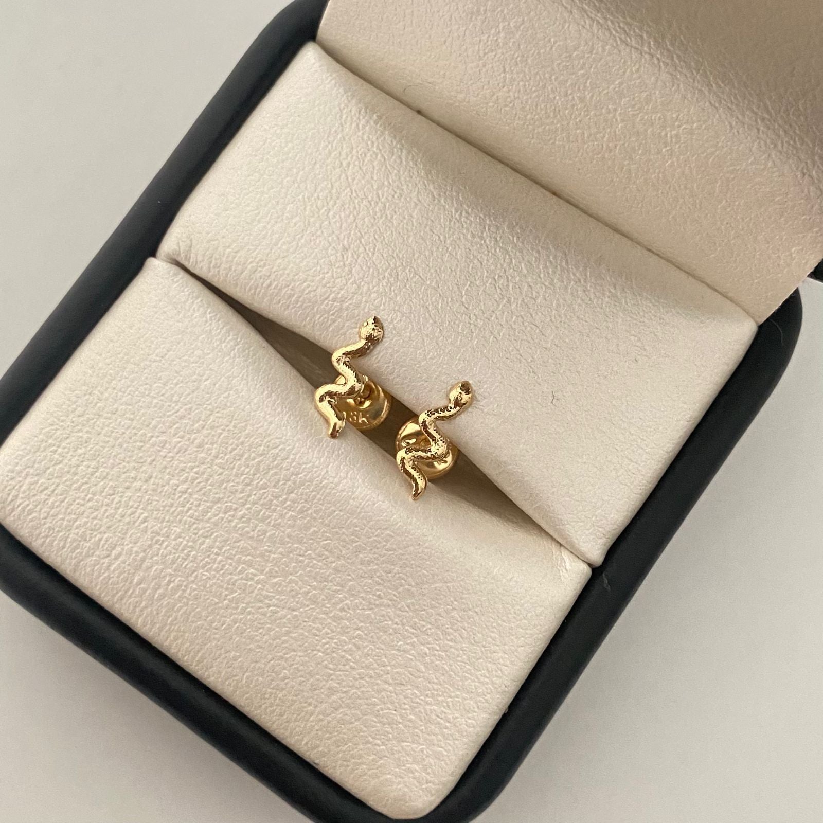 Topos serpiente diamantada Oro amarillo 18k 0,55 Gr / 3,5 mm