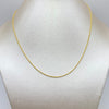 Cadena It Mini Lazo Oro amarillo 18k +1 / 0,85 Gr / 1,1 mm / 40 Cm