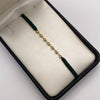 Pulsera tejida Eslabones Gc hilo verde 0,35 Gr