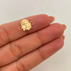 Herraje Rostro Oro amarillo 18k 0,45 Gr / 1,5 Cm