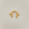 Herraje herradura Oro amarillo 18k 0,65 Gr / 1,9 Cm