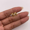 Topos oso mano alzada Oro amarillo 18k 0,75 Gr / 7,38 mm