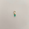 Dije Canutillo de Esmeralda Oro amarillo 18k 0,15 Gr / 2 mm / 1 Cm