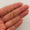 Cadena It Singapur Oro amarillo 18k +1 / 1,9 Gr / 1,4 mm / 50 Cm