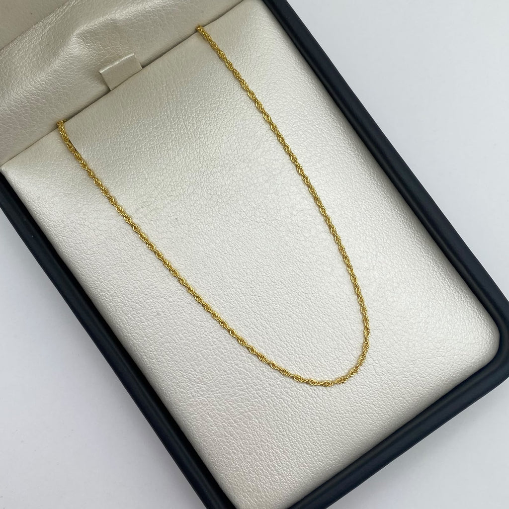 Cadena It Mini Lazo Oro amarillo 18k +1 / 0,9 Gr / 1,1 mm / 50 Cm