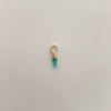 Dije Canutillo de Esmeralda Oro amarillo 18k 0,15 Gr / 2,3 mm / 1,1 Cm