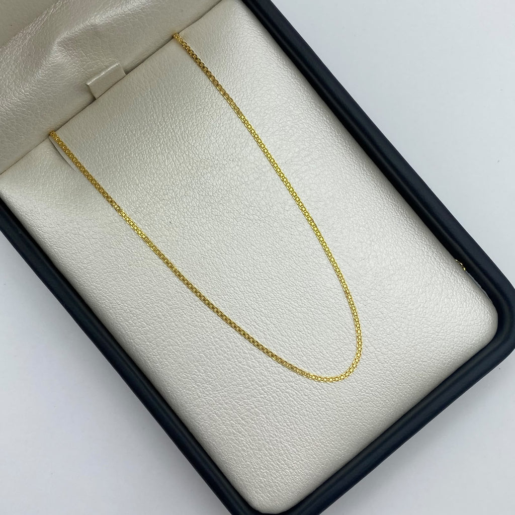 Cadena It Mini china espejo Oro amarillo 18k +1 / 1,95 Gr / 1 mm / 60 Cm