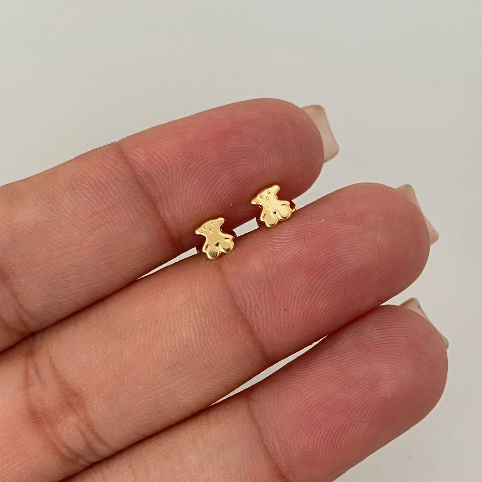 Topos mini oso ts liso  Oro amarillo 18k 0,5 Gr / 4 mm