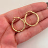 Candonga Entorchada Oro amarillo 18k 2,35 Gr / 2,3 Cm
