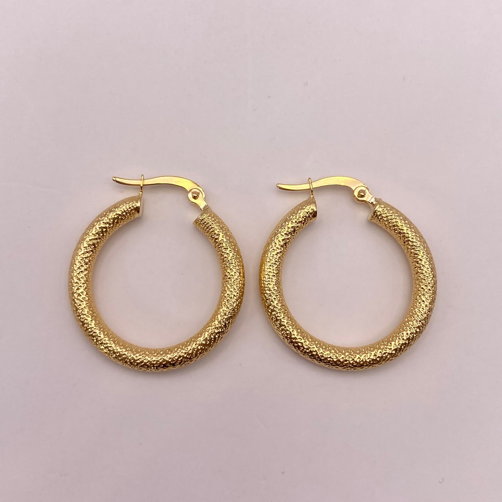 Candonga Mate diamantada Oro amarillo 18k 3,03 Gr / 2,5 Cm