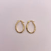 Candonga ovalada Oro amarillo 18k 1,18 Gr / 1,8 Cm