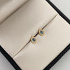 Topos Gota casting azul claro Oro amarillo 18k 0,85 Gr / 5,3 mm