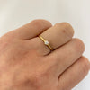 Anillo solitario con diamante de 3mm Oro amarillo 18k / Talla 6 1/2 / 1,25 Gr